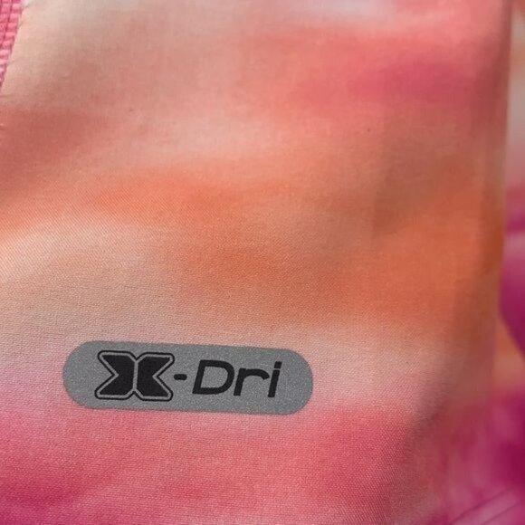 RBX Floaty Workout Tank Racer Back Lightweight Orange/Pink/White Tie Dye, Sz Med - Picture 6 of 6